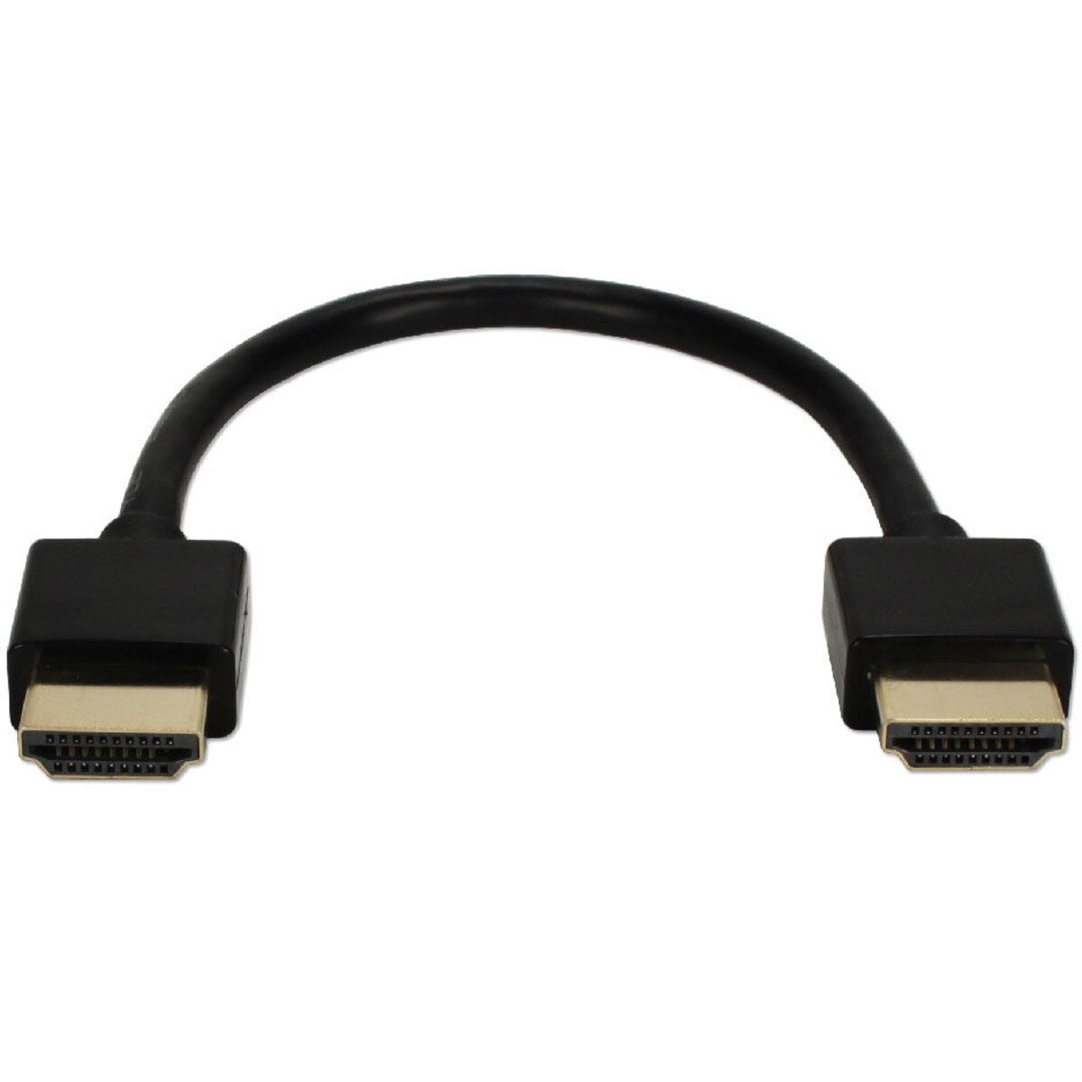 QVS Thin 6" High Speed 4K Ultra HD HDMI Cable 18 Gbps